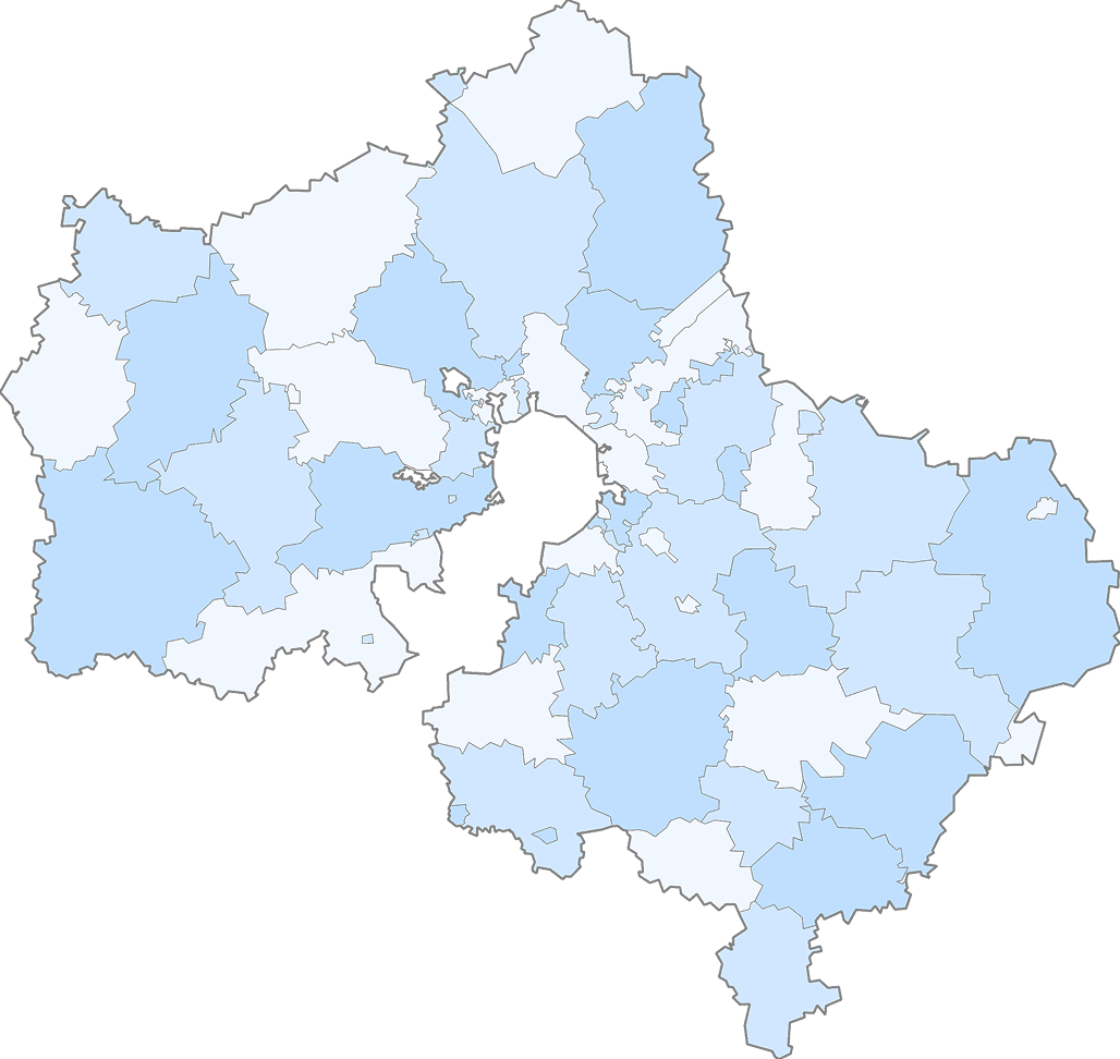 Карта Московской области